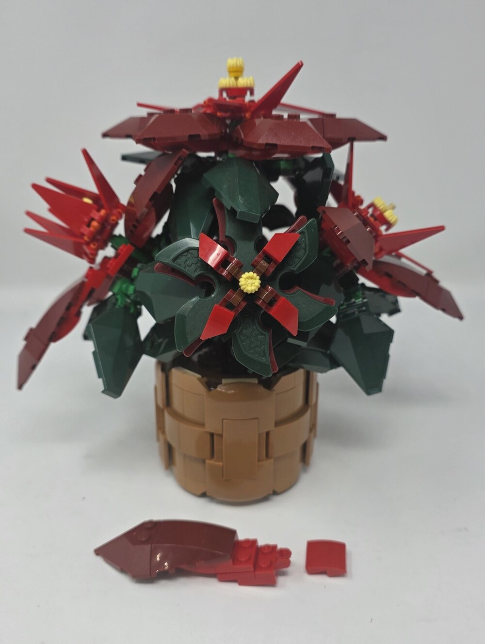 LEGO Botanicals Poinsettia 10370 608 Pieces Built Used
